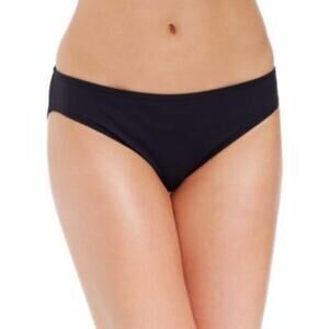 Calvin Klein Women's Solid Classic Swim Bikini Bottom Black Size XL 14165
